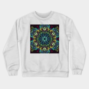 Dot Mandala Flower Crewneck Sweatshirt